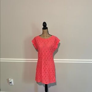 Sisi Coral Lace Dress size small